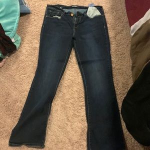 Size 14 Levi Strauss dark wash bootcut jeans
